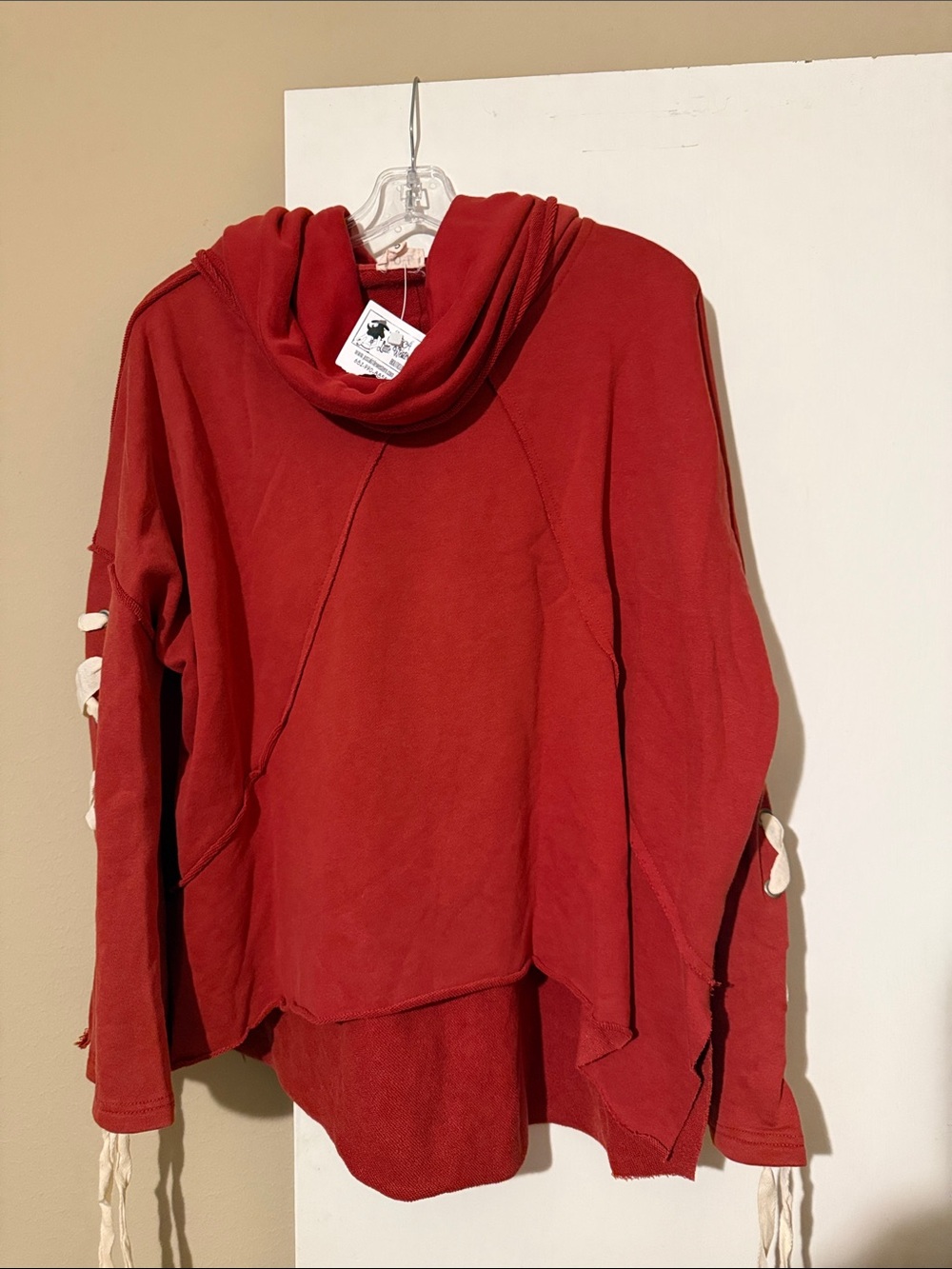 POL Red Women's Hooded Sweater